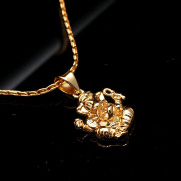 Brass Spiritual Pendant with Chain for Unisex – Sacred Jewelry for Everyday Wear