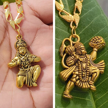 Divine Hanuman Brass Pendants – Set of 2 Spiritual Necklaces