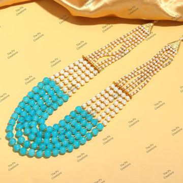 Indian Bridal Wedding Jewelry, Semi-Precious Beaded Design