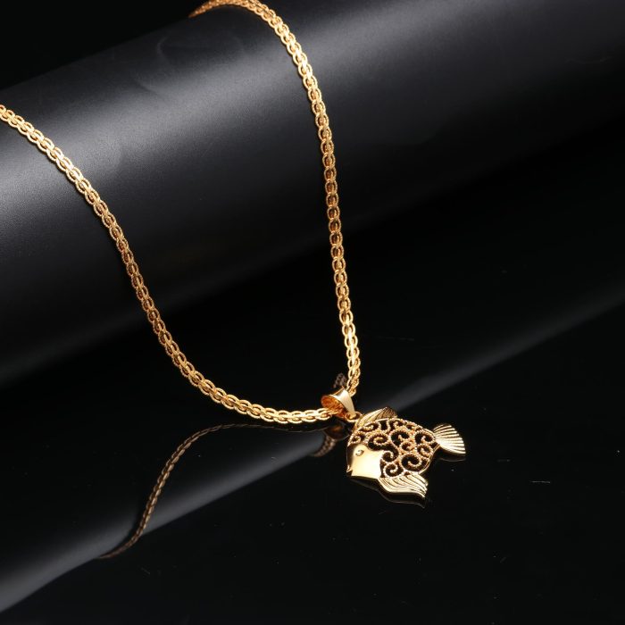 Brass Spiritual Pendant with Chain for Unisex – Sacred Jewelry for Everyday Wear