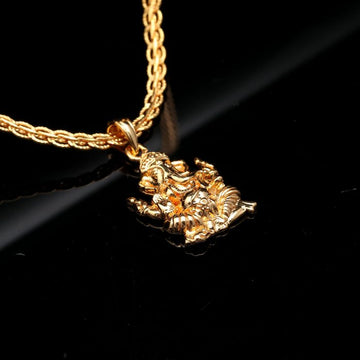 Brass Spiritual Pendant with Chain for Unisex – Sacred Jewelry for Everyday Wear