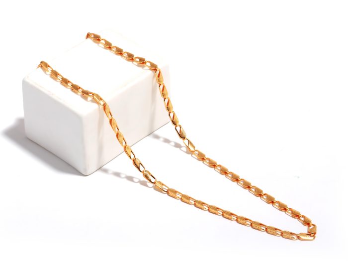 Vermeil Bold Geometric Link Chain – Statement Luxury Necklace 💎✨