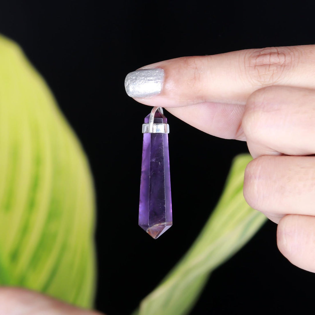 Genuine Amethyst Pendant For Spiritual Growth and Emotional Healing