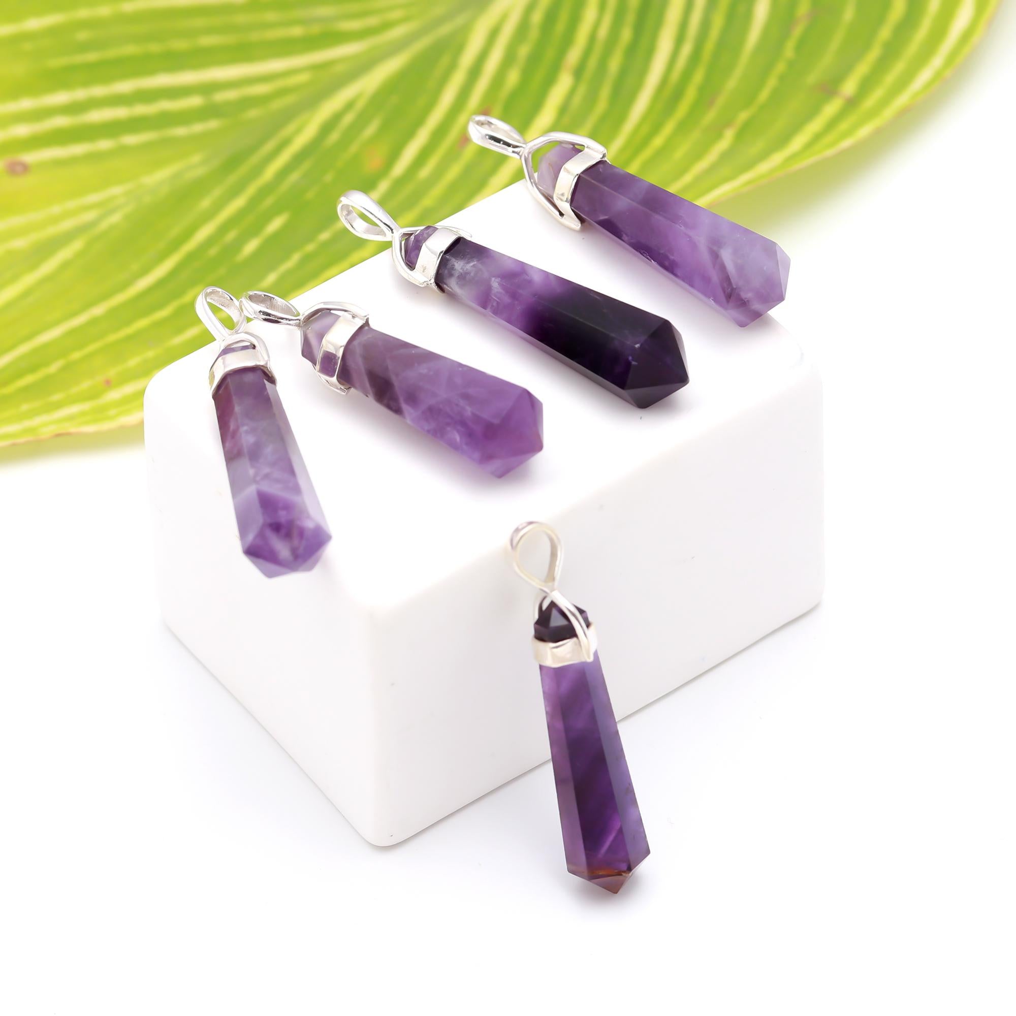 Genuine Amethyst Pendant For Spiritual Growth and Emotional Healing
