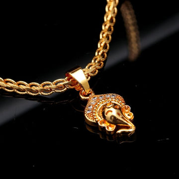 Brass Spiritual Pendant with Chain for Unisex – Sacred Jewelry for Everyday Wear