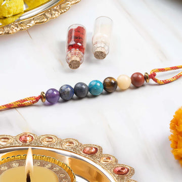 Balance 7 Chakras Natural Stone Rakhi