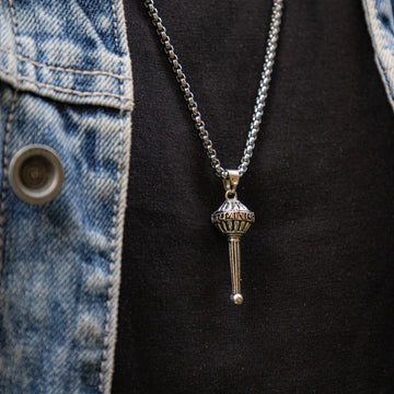 Silver Hanuman Ji Gada Pendant ( Blessings & Protection)- Abhimantrit