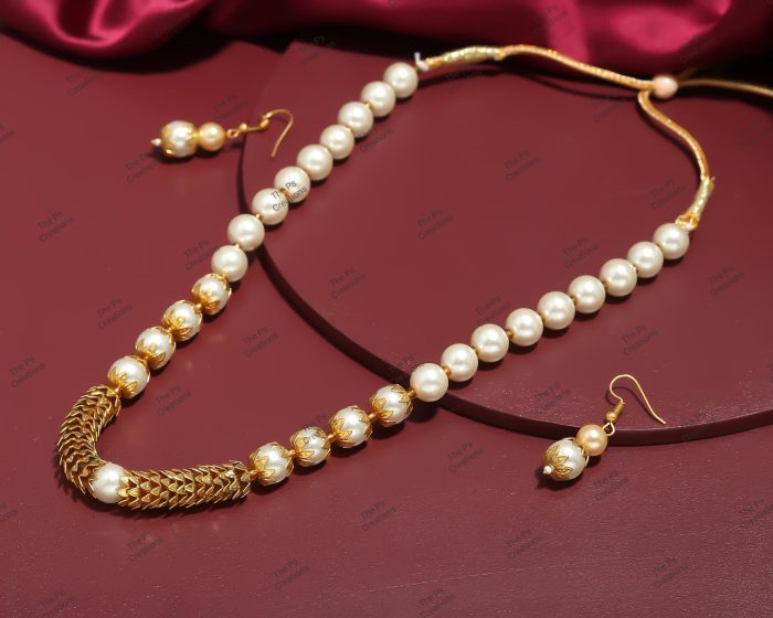 Indian Bridal Wedding Jewelry, Semi-Precious Beaded Design