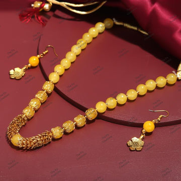 Indian Bridal Wedding Jewelry, Semi-Precious Beaded Design