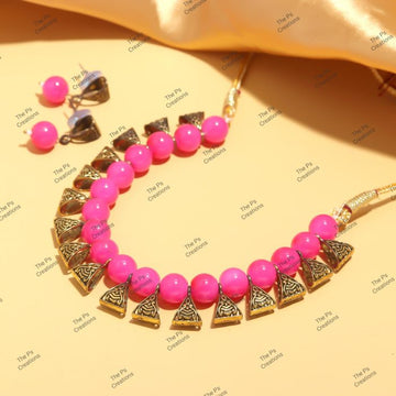 Indian Bridal Wedding Jewelry, Semi-Precious Beaded Design