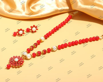 Indian Bridal Wedding Jewelry, Semi-Precious Beaded Design