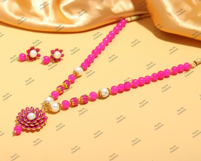 Indian Bridal Wedding Jewelry, Semi-Precious Beaded Design