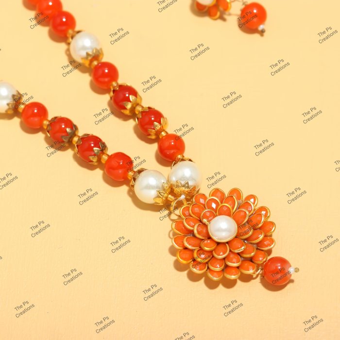 Indian Bridal Wedding Jewelry, Semi-Precious Beaded Design