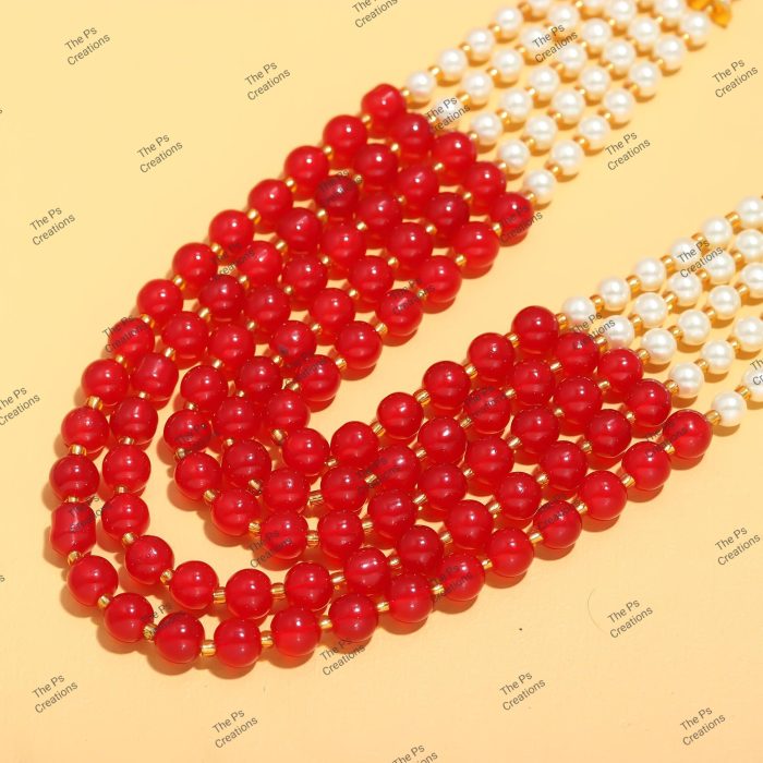 Indian Bridal Wedding Jewelry, Semi-Precious Beaded Design