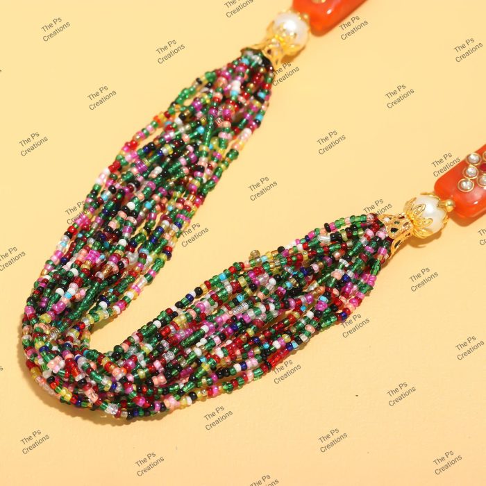 Indian Bridal Wedding Jewelry, Semi-Precious Beaded Design