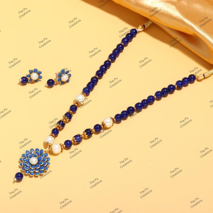 Indian Bridal Wedding Jewelry, Semi-Precious Beaded Design