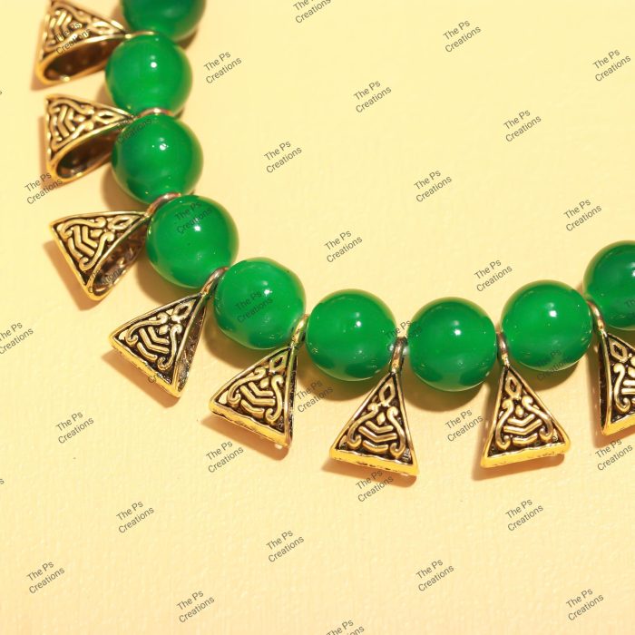 Indian Bridal Wedding Jewelry, Semi-Precious Beaded Design