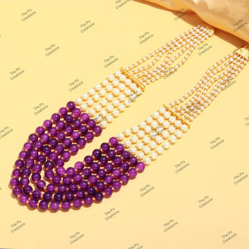 Indian Bridal Wedding Jewelry, Semi-Precious Beaded Design