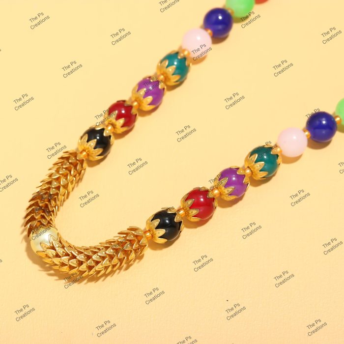 Indian Bridal Wedding Jewelry, Semi-Precious Beaded Design