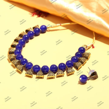 Indian Bridal Wedding Jewelry, Semi-Precious Beaded Design