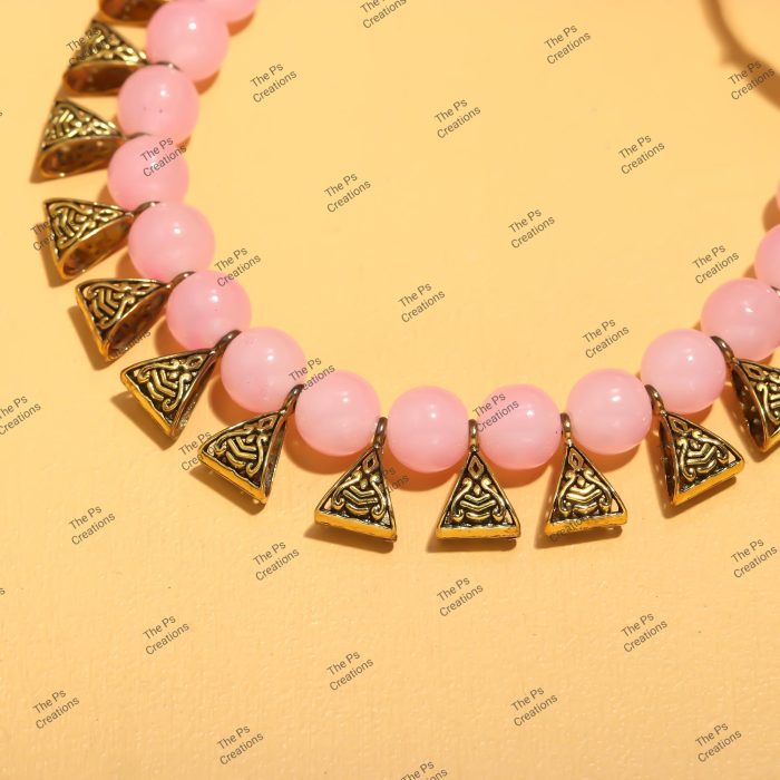 Indian Bridal Wedding Jewelry, Semi-Precious Beaded Design