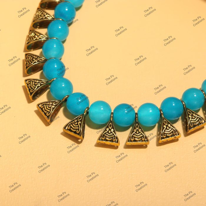 Indian Bridal Wedding Jewelry, Semi-Precious Beaded Design