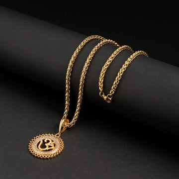 Omav Pendant With Golden Chain