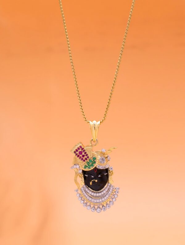 Krishna Divine Pendant & Chain in Gold