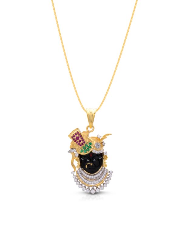 Krishna Divine Pendant & Chain in Gold