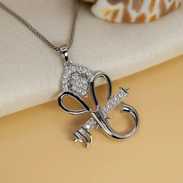 Sterling Silver Flute Ganesha Pendant