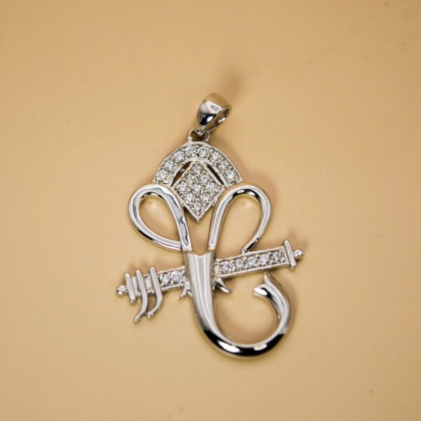 Sterling Silver Flute Ganesha Pendant